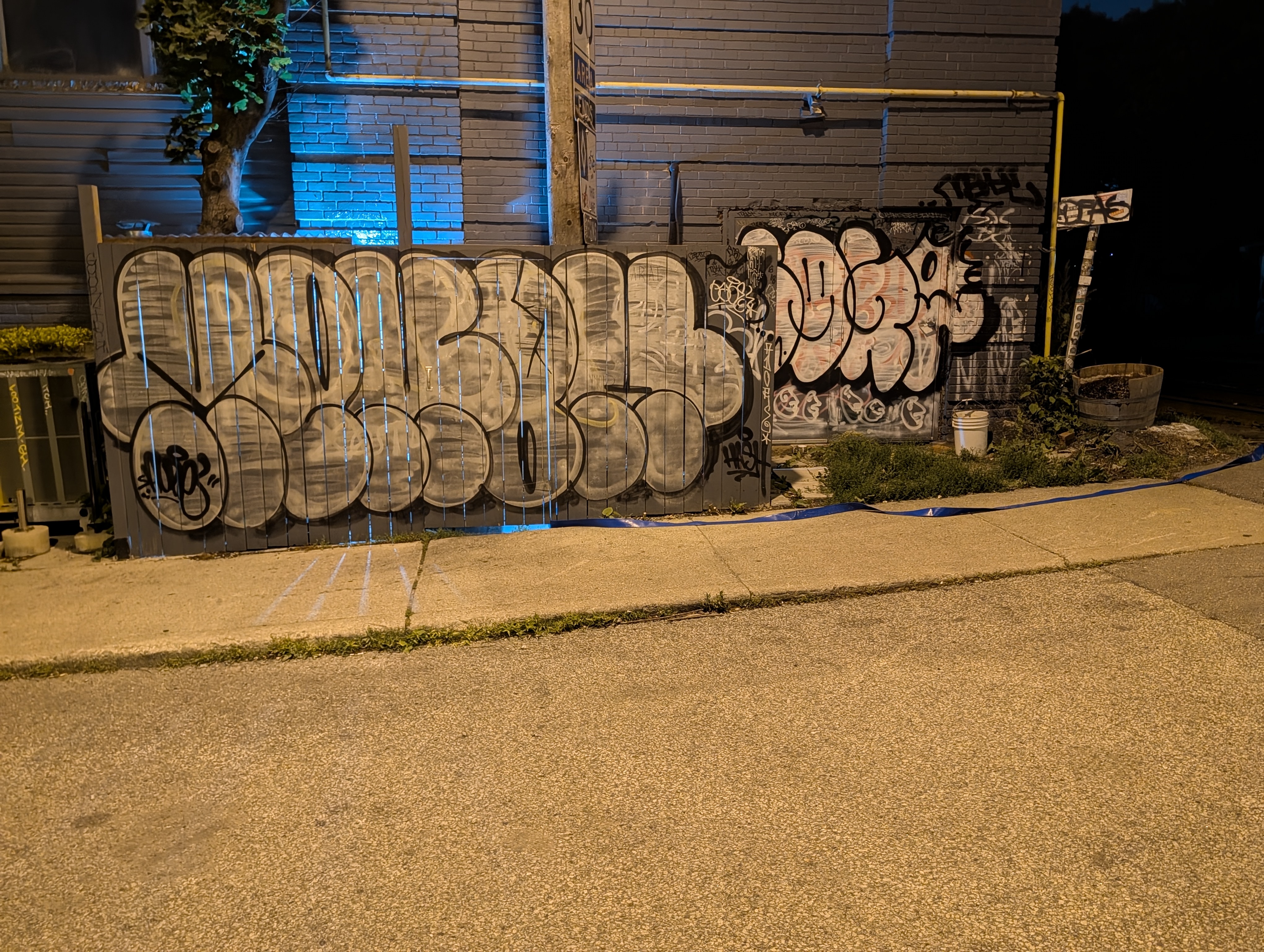 Sixth night field photograph at the Automall