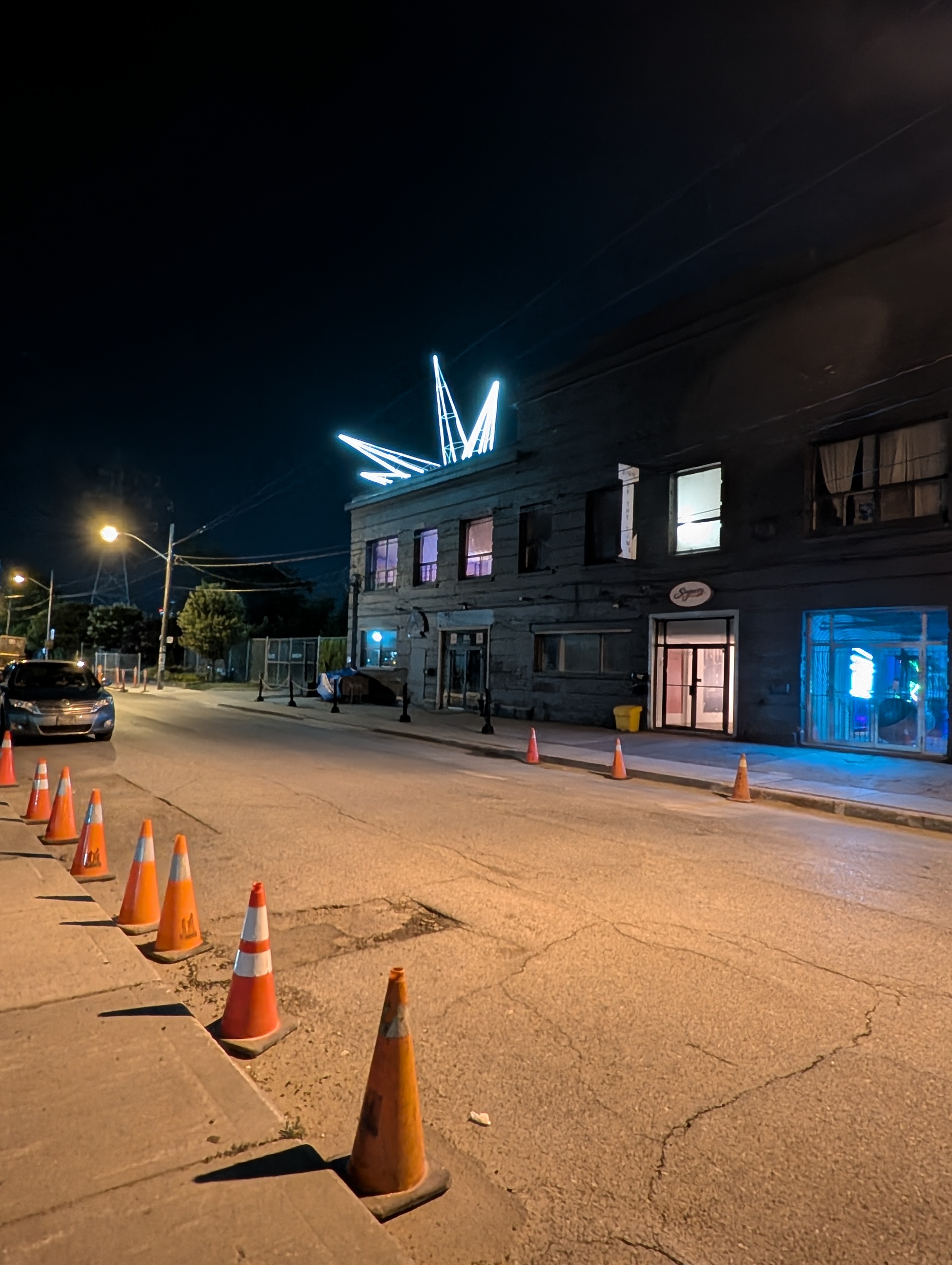 Eighth night field photograph at the Automall