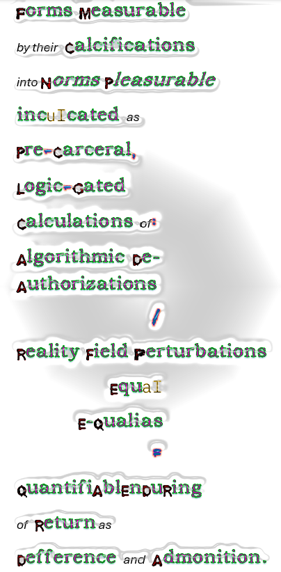 Chromatically split variation of the Forms measurable poem
